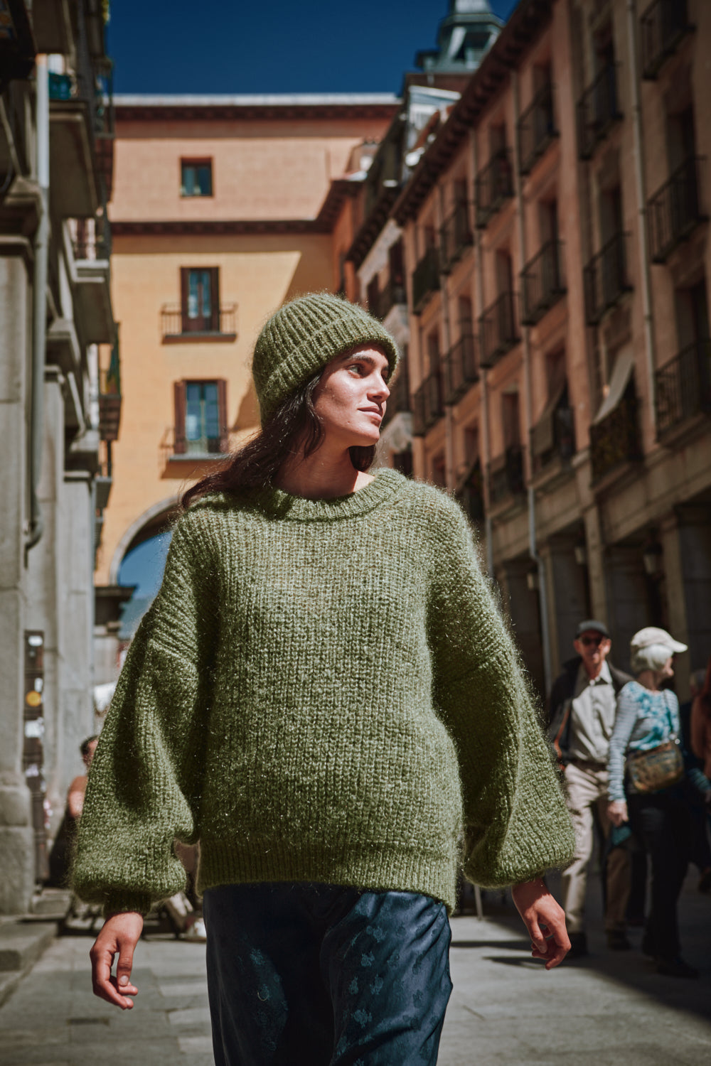 Paul beanie - 100% Cruelty Free Merino Wool in Olive Green - L'Envers