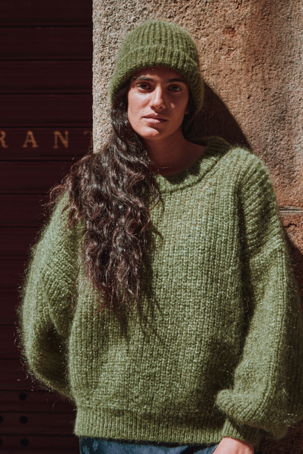 Paul beanie - 100% Cruelty Free Merino Wool in Olive Green - L'Envers