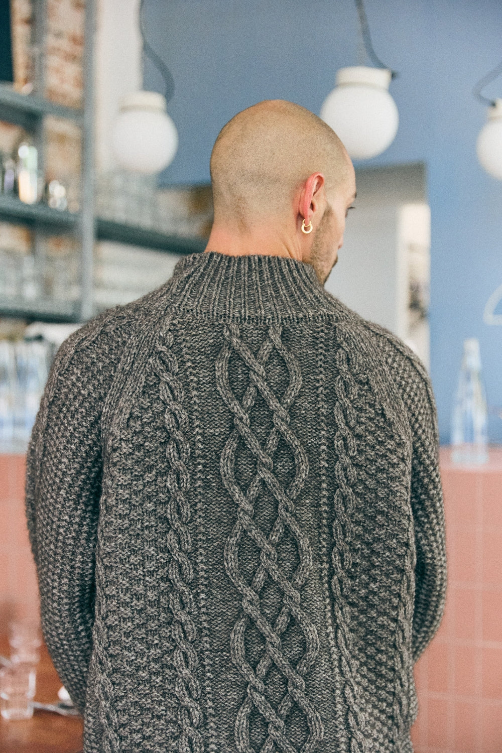 PATTI Unisex Cable Sweater in Yak Wool by Love&Dress x L'Envers - Brown