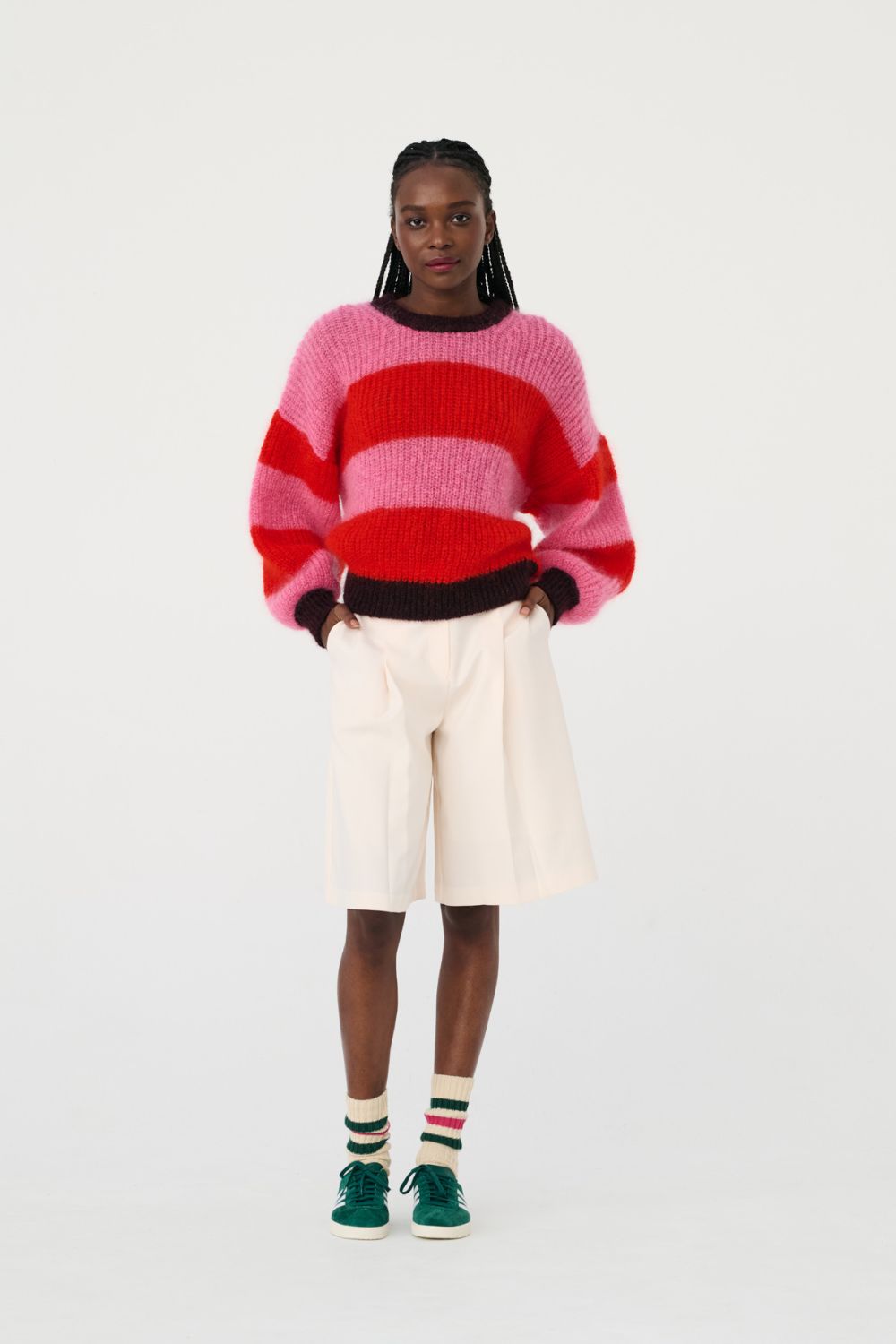LUCIE Mohair Sweater by Lucas du Tertre x L'Envers - Red-Pink (Delivered by Xmas)