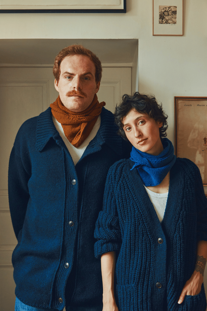 Navy 2025 wool cardigan