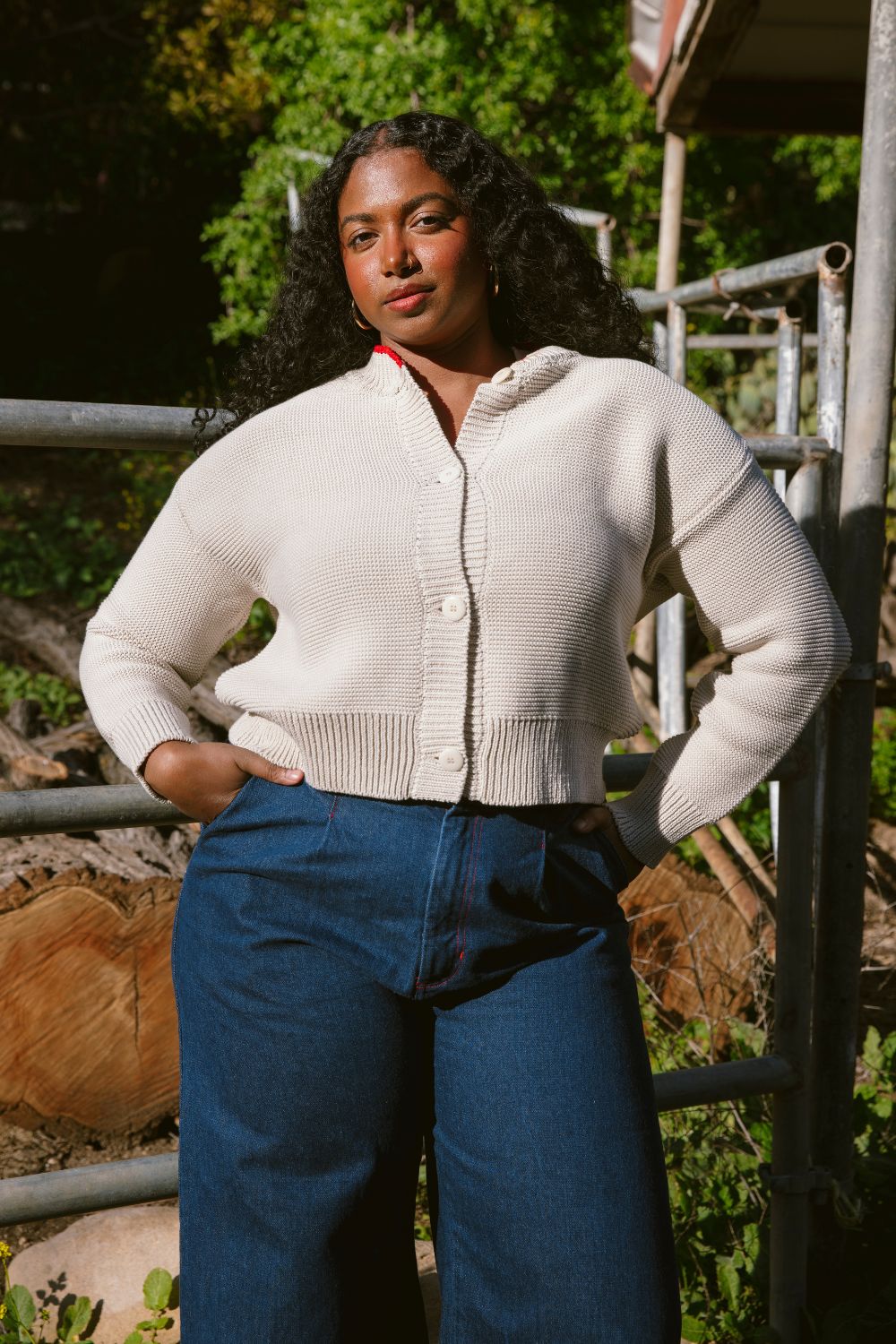 HILMA Cardigan in collab' with BLOCK SHOP - Off-White