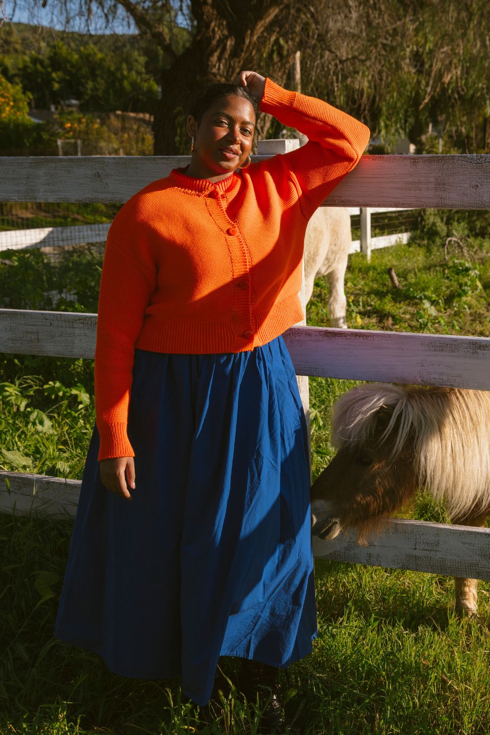 HILMA Cardigan in collab' with BLOCK SHOP - Orange