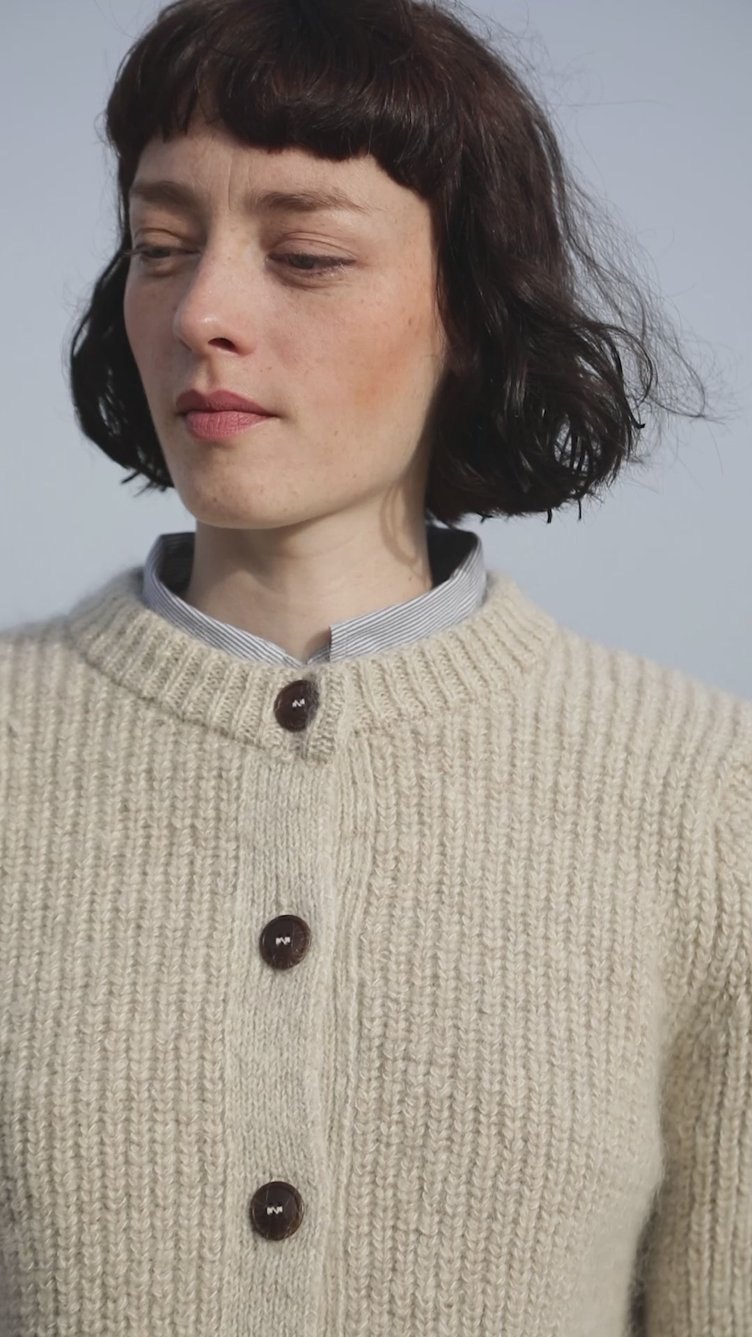 CHARLOTTE Cardigan - Cruelty Free Mohair & Merino Wool - L'Envers - sustainable knitwear