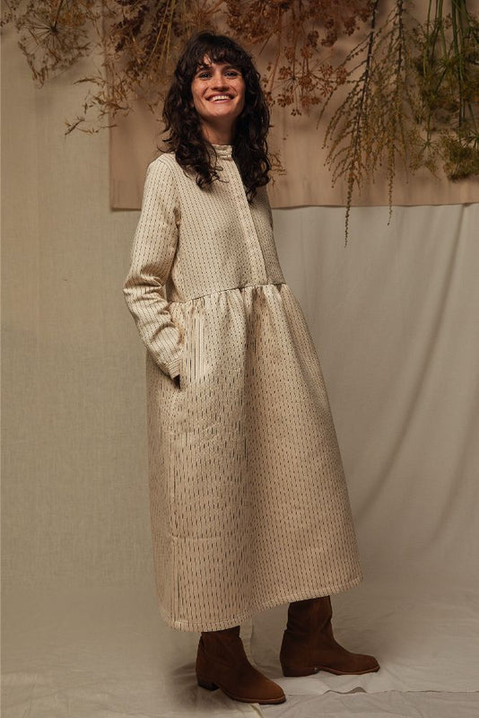 catherine-dress-cotton-camel-stripes