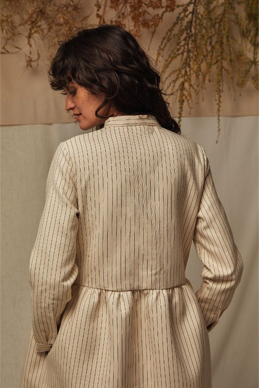 catherine-dress-cotton-camel-stripes