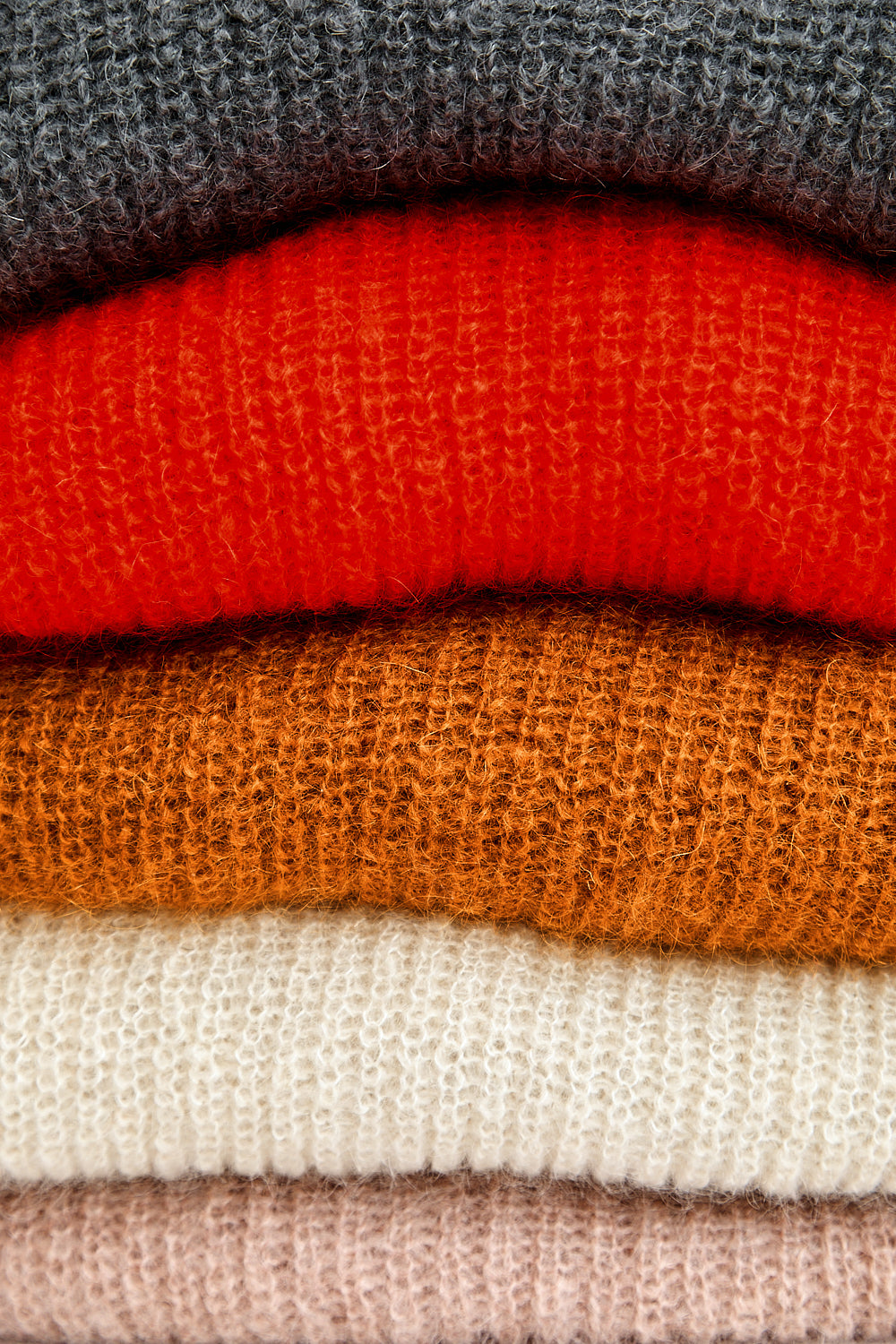 LUCIE Pull à manches chauve-souris en laine mohair - Ambre