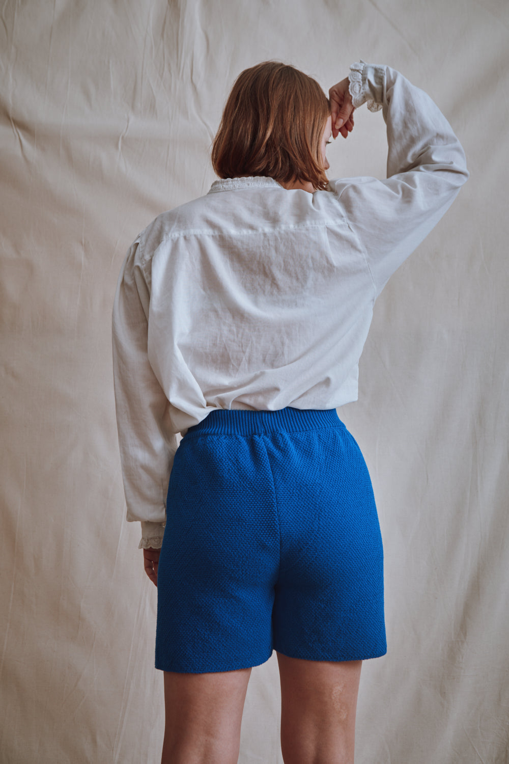 Article 334 - Short BILLIE en coton biologique - bleu cobalt
