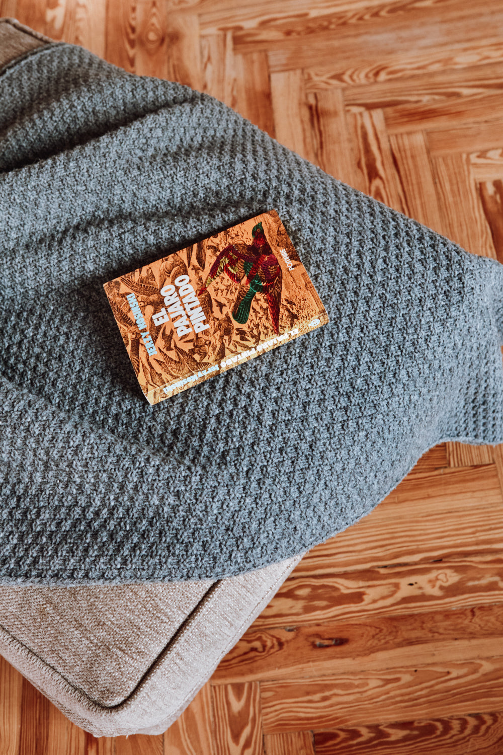 ISABELLE Plaid en laine mérinos - Gris cendré