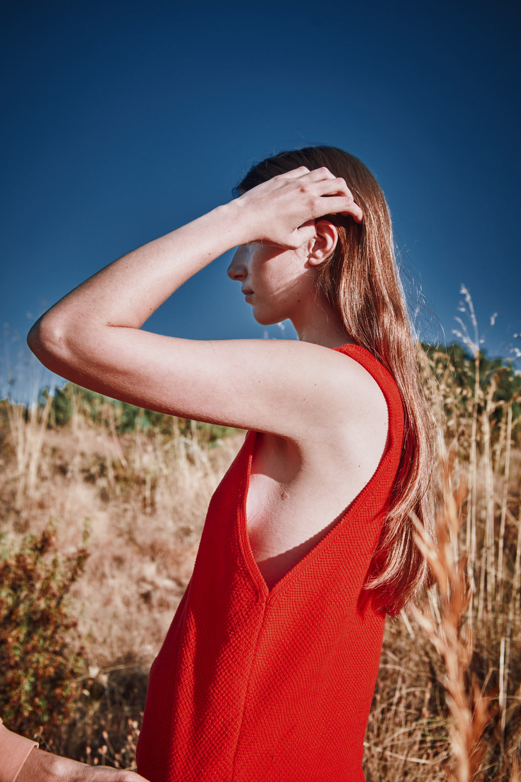 LARA Débardeur en coton biologique - Rouge