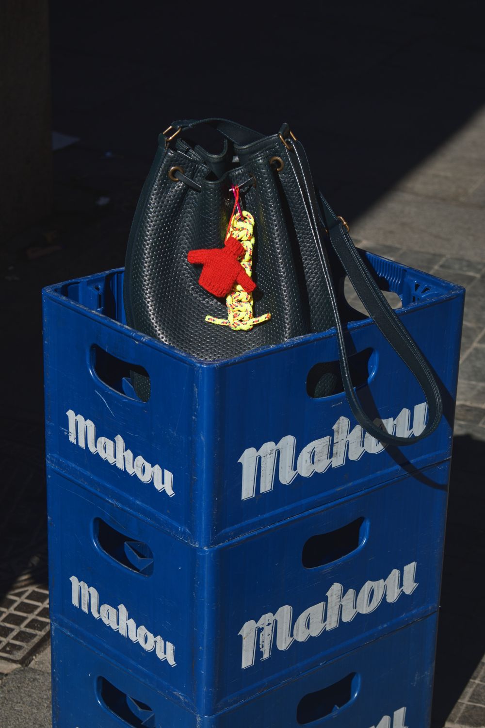 THERESE Bijou de sac en laine mérinos - Rouge