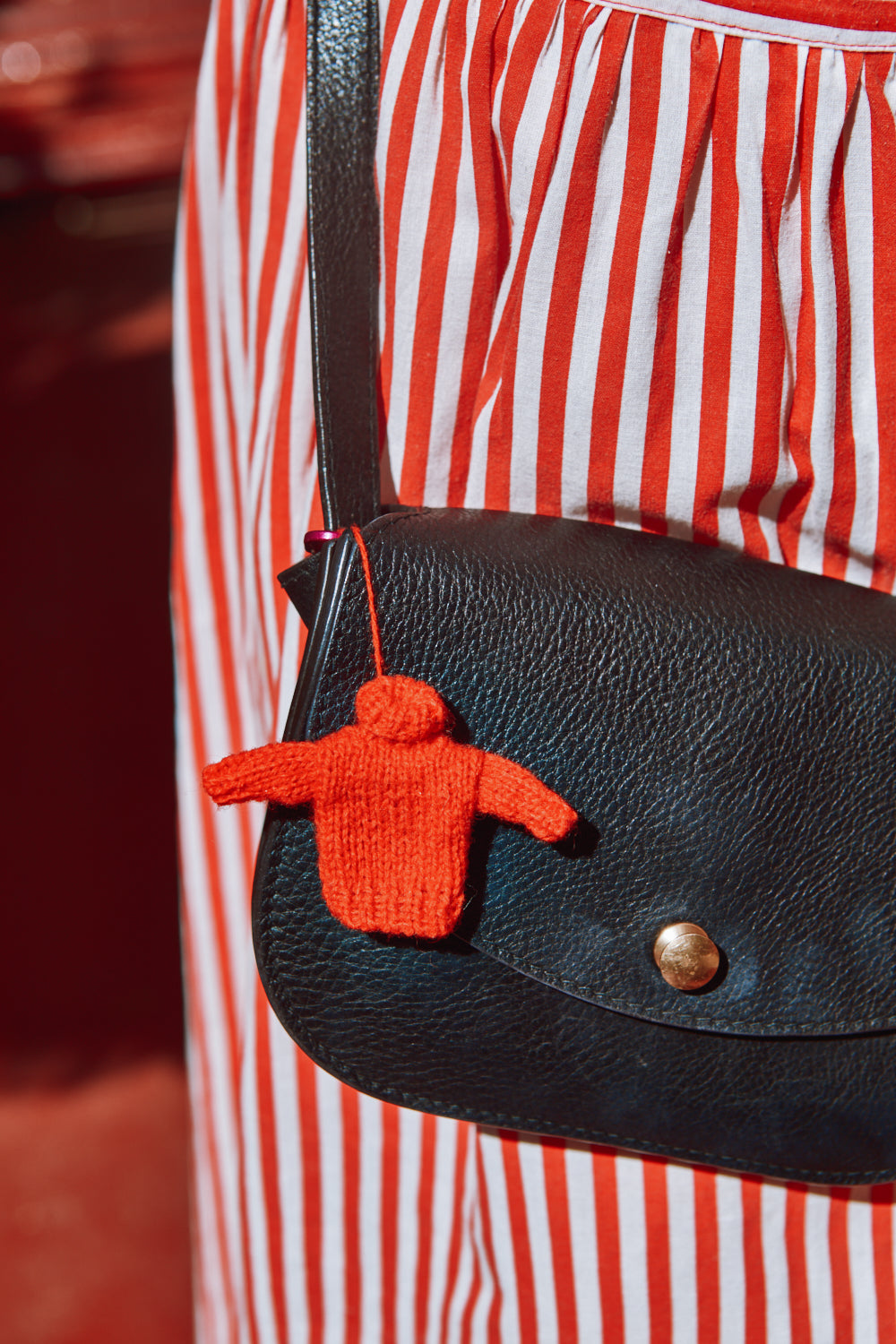 THERESE Mini Pull de Noël en laine mérinos - Rouge