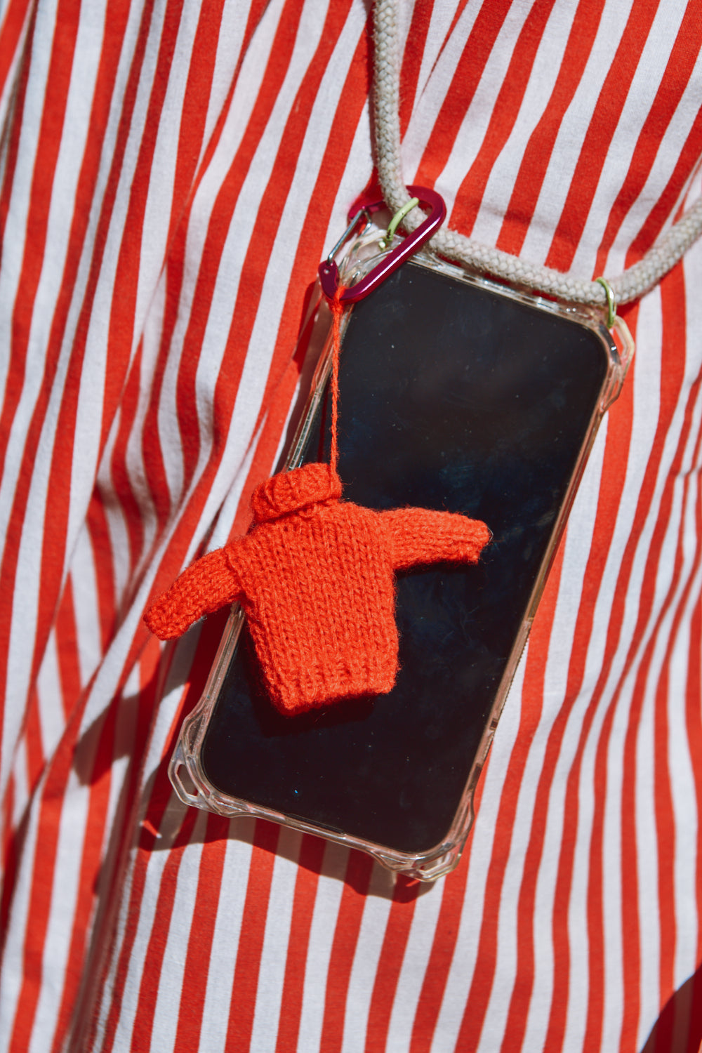 THERESE Mini Pull de Noël en laine mérinos - Rouge