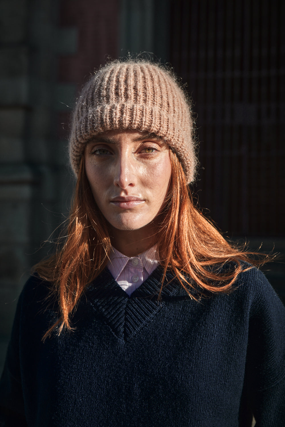 Bonnet de laine Paul - 100% laine Mohair espagnole mérinos - L'Envers