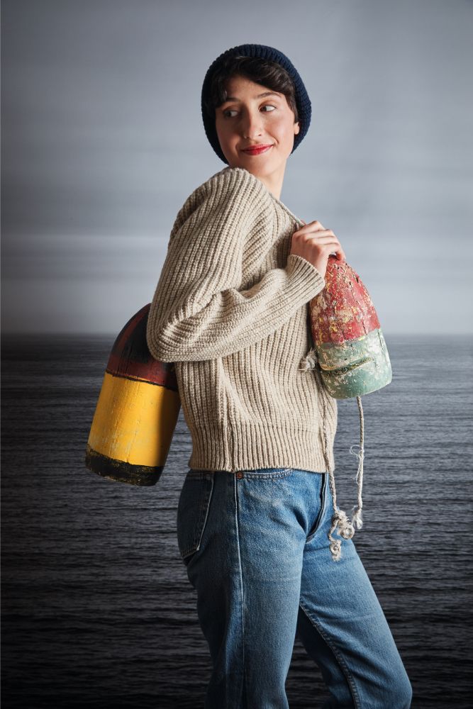 Pull raglan AGNES beige - 100% Laine mérinos sans cruauté - L'Envers