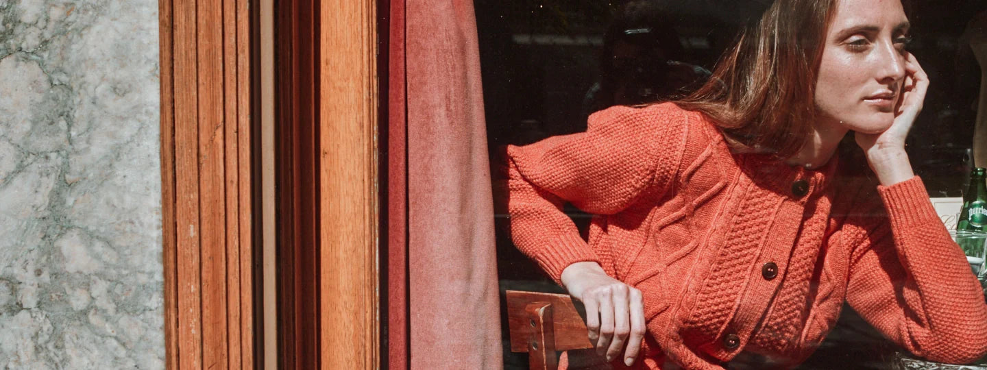 Shop Irish cable sweaters, cardigans and beanies made of merino wool