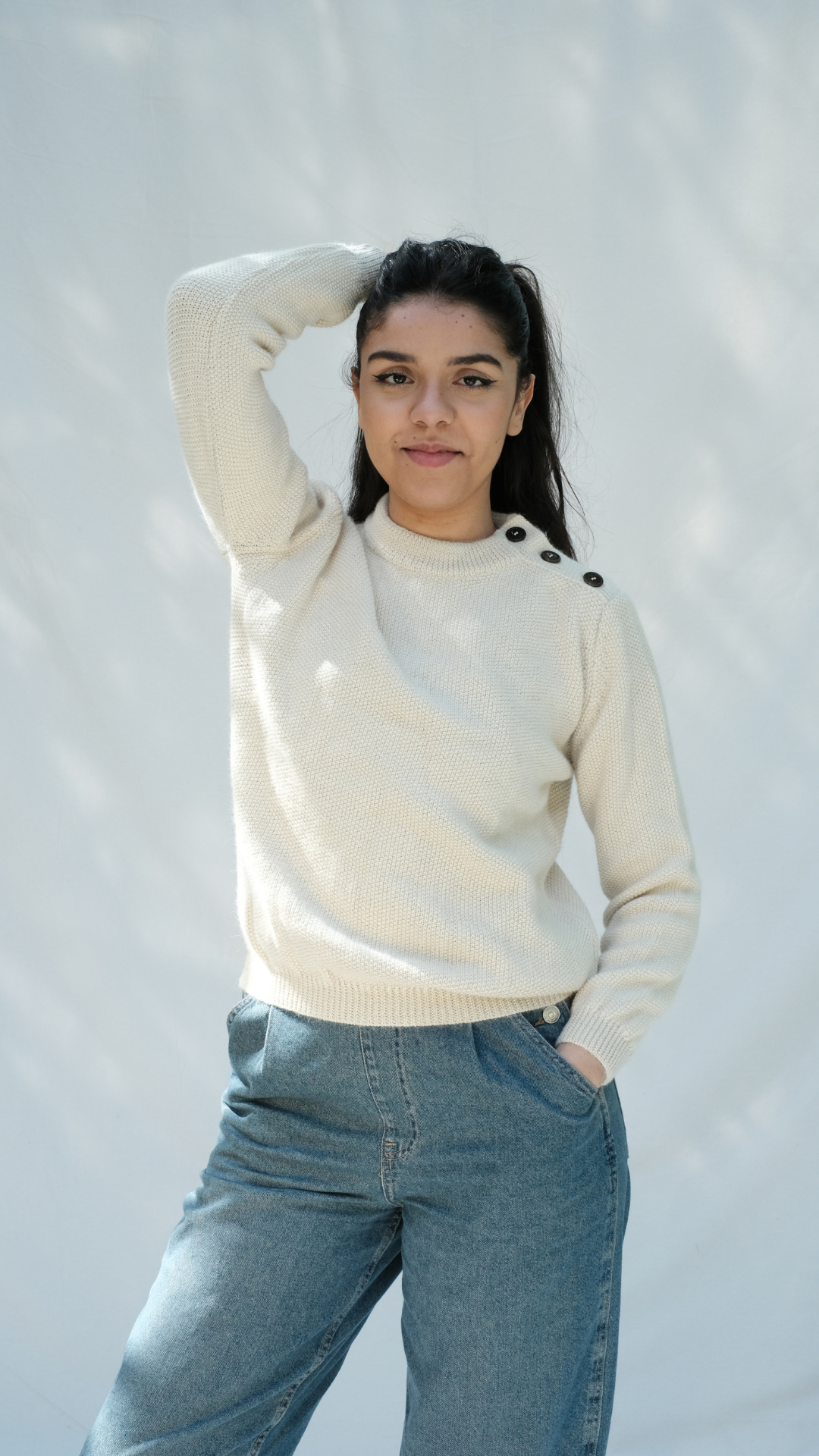 Item #76 - SUSANNE in Alpaca Wool - Off-White