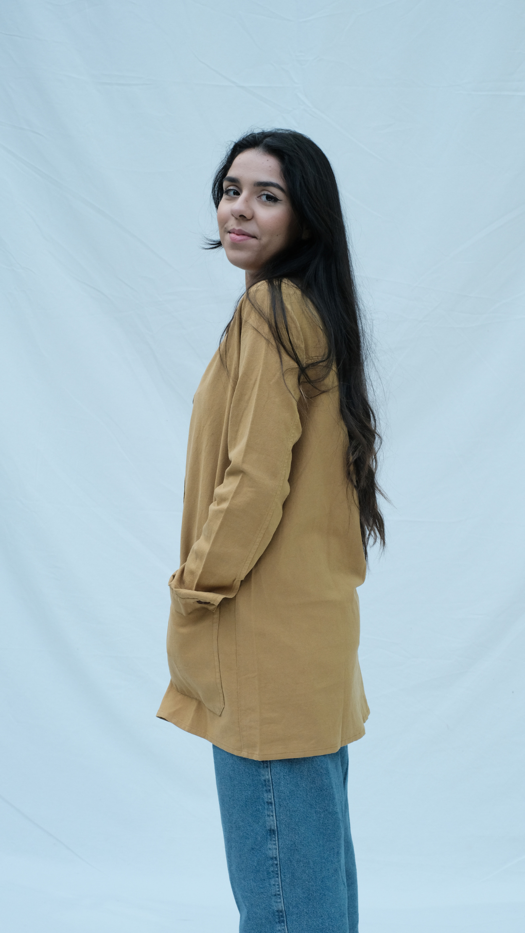 Item #57 - NIKI Hemp Jacket - Mustard