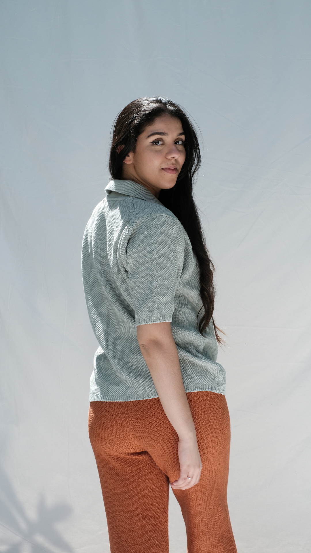 Item #266 - ÉDITH Cotton Polo - Sage green