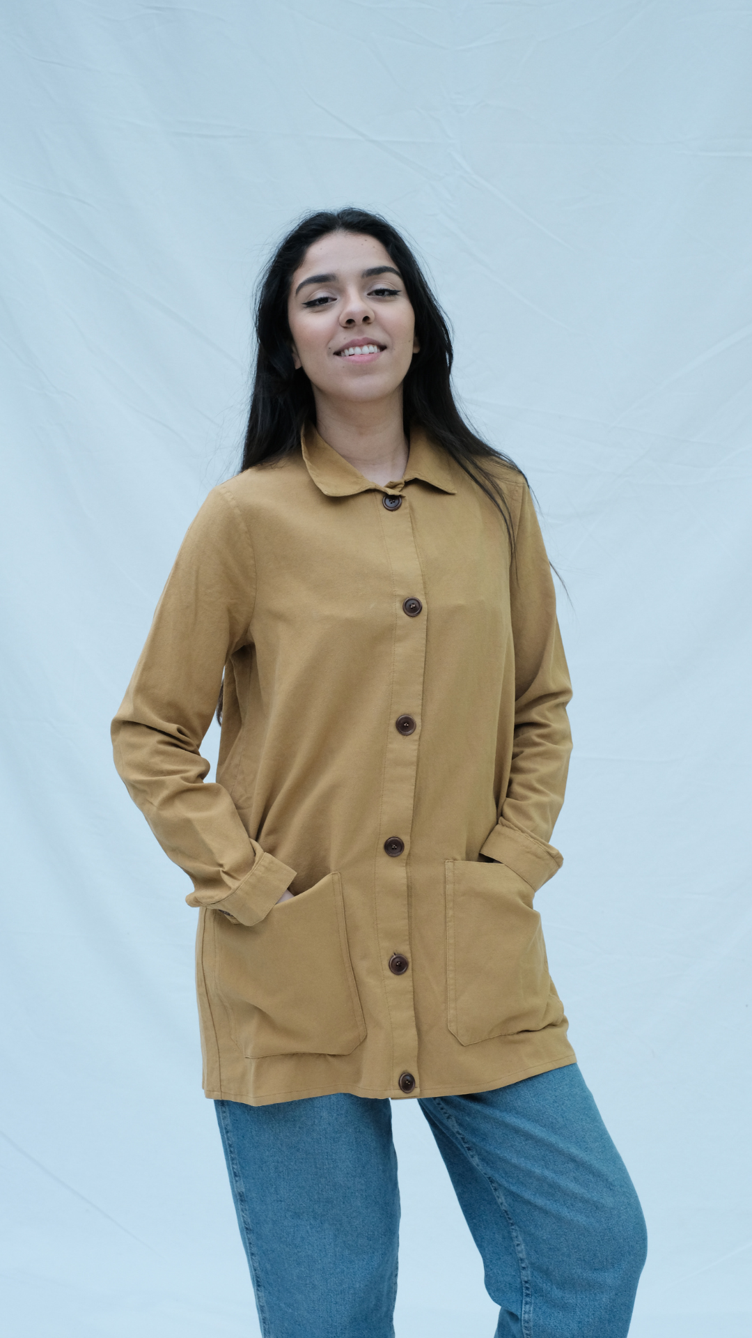 Item #57 - NIKI Hemp Jacket - Mustard