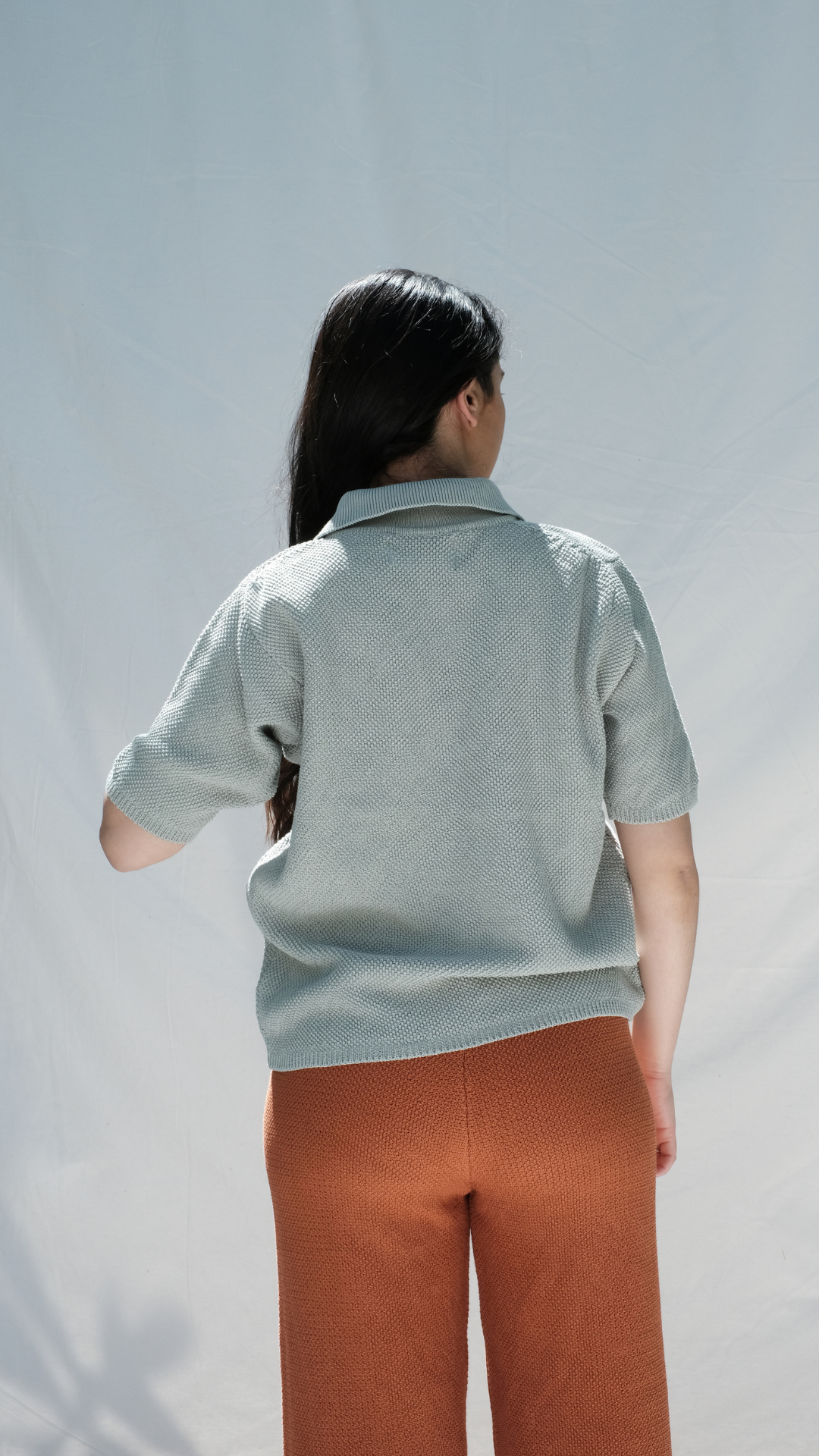 Item #266 - ÉDITH Cotton Polo - Sage green