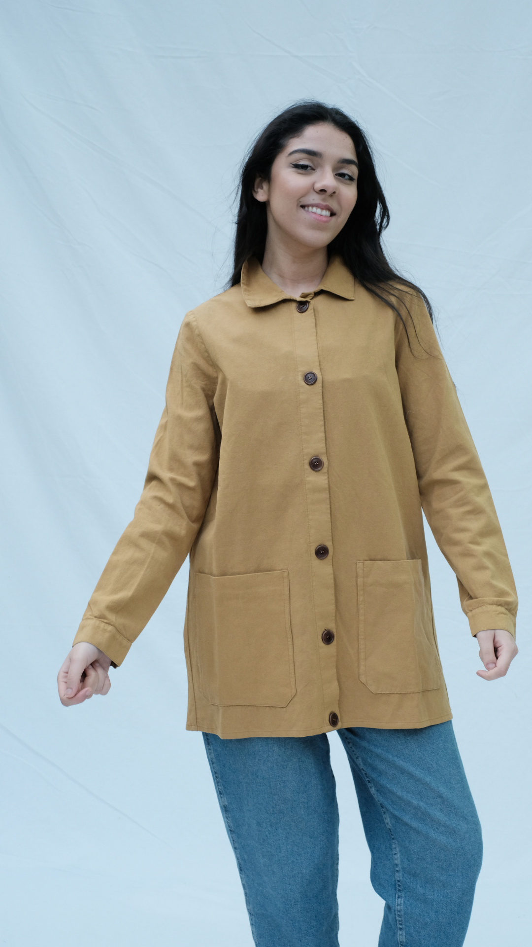 Item #57 - NIKI Hemp Jacket - Mustard