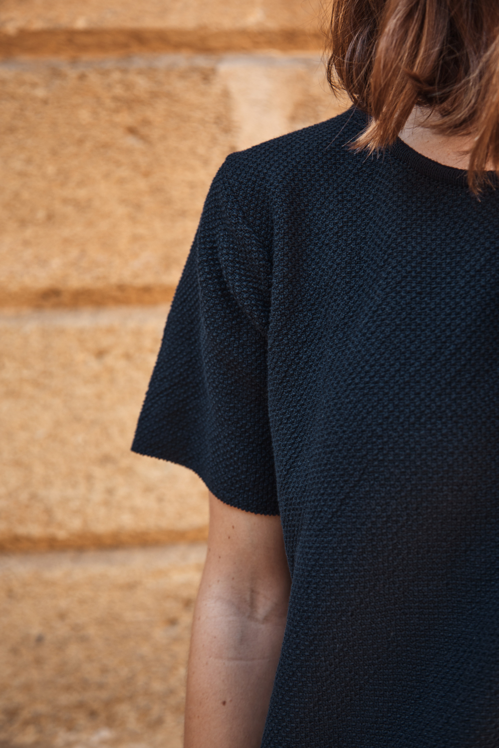 CARLA T-Shirt Dress in Organic Cotton - Navy