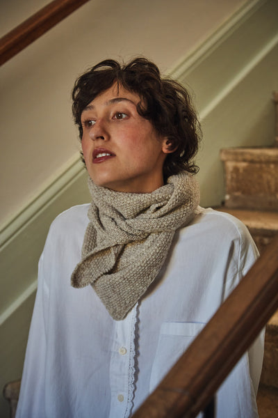  HORTENSE Wool scarf- 100% Spanish Merino Wool - L'Envers