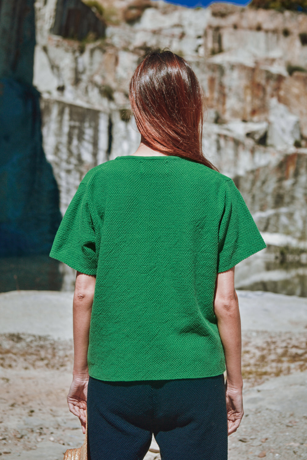 LÉA Short-Sleeve Tee by HomeRunBallerina x L'Envers - Parrot Green