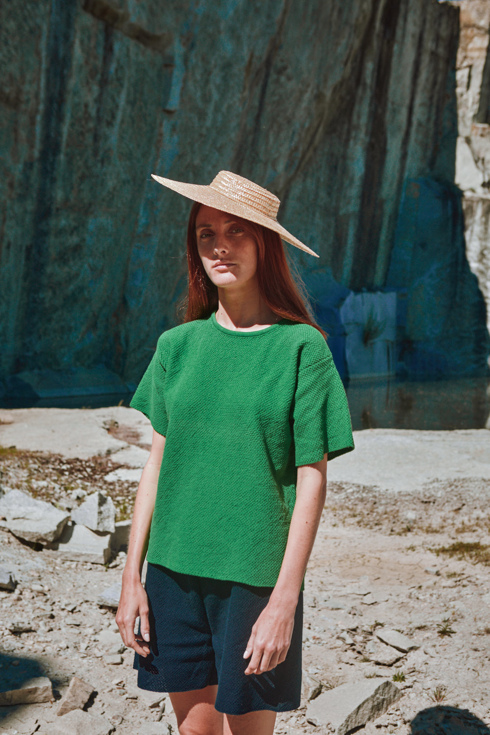 LÉA Short-Sleeve Tee by HomeRunBallerina x L'Envers - Parrot Green
