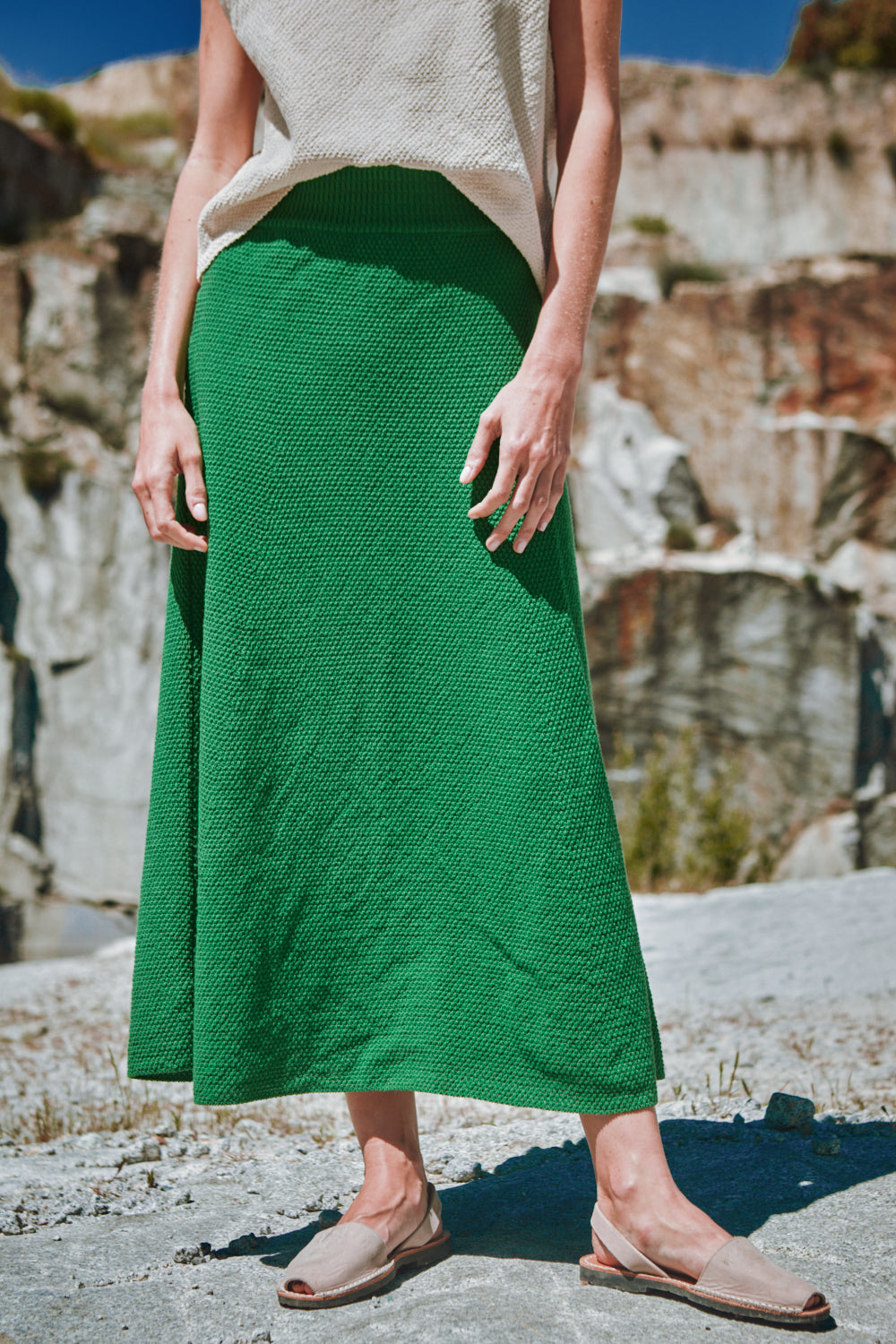 GILDA Long Skirt by HomeRunBallerina x L'Envers - Parrot Green
