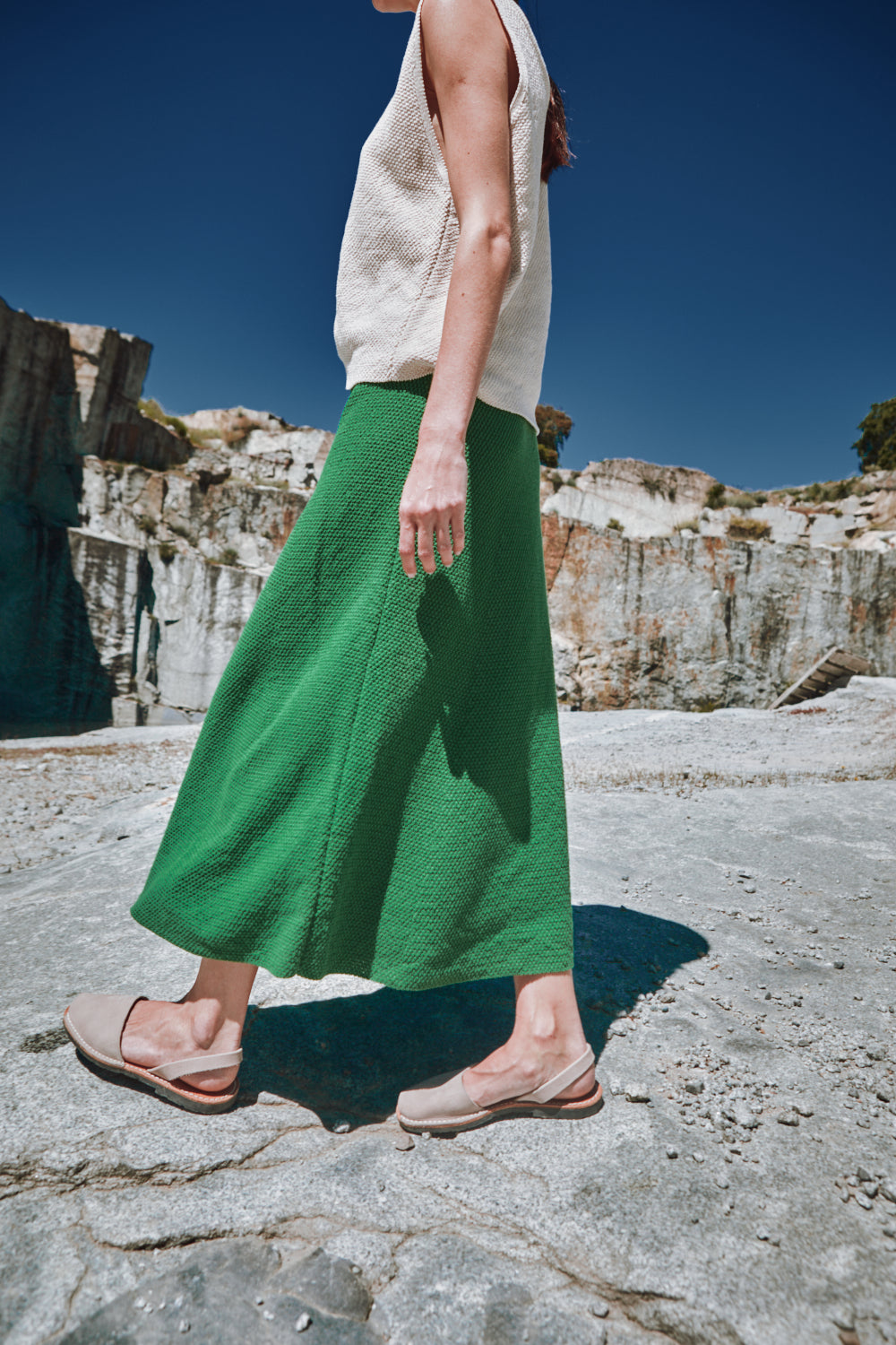 GILDA Long Skirt by HomeRunBallerina x L'Envers - Parrot Green