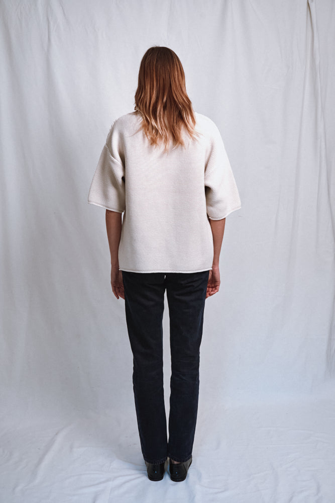 Item #477 - GERALDINE Oversize Tee in Organic Cotton - Off-White