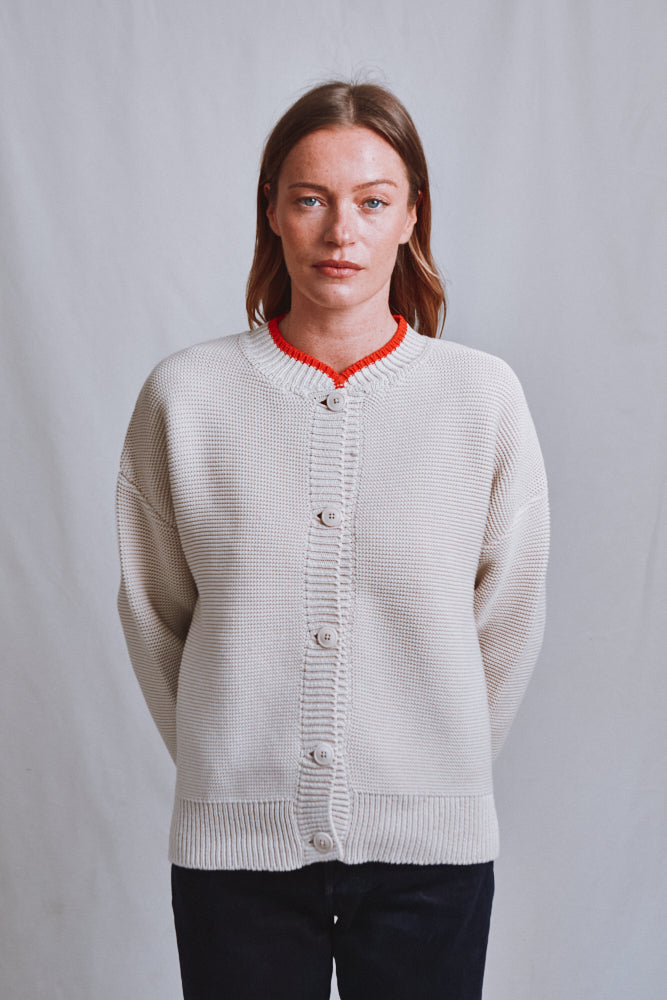 Item #483 - ESTELLE Teddy Jacket in Organic Cotton - Off-White