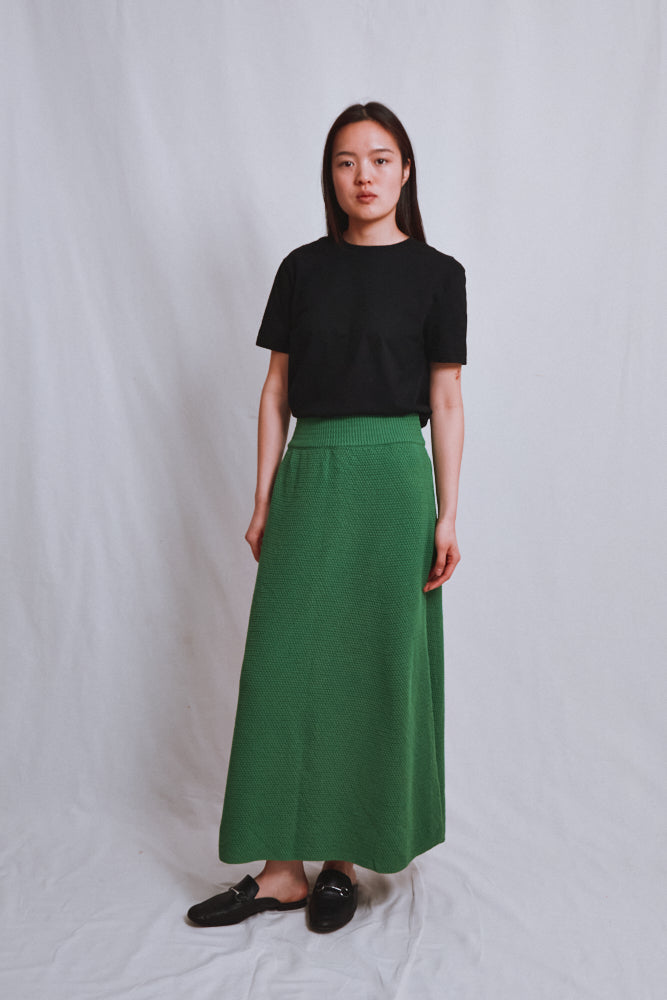 Item #549 - GILDA Long Skirt by HomeRunBallerina x L'Envers - Parrot Green