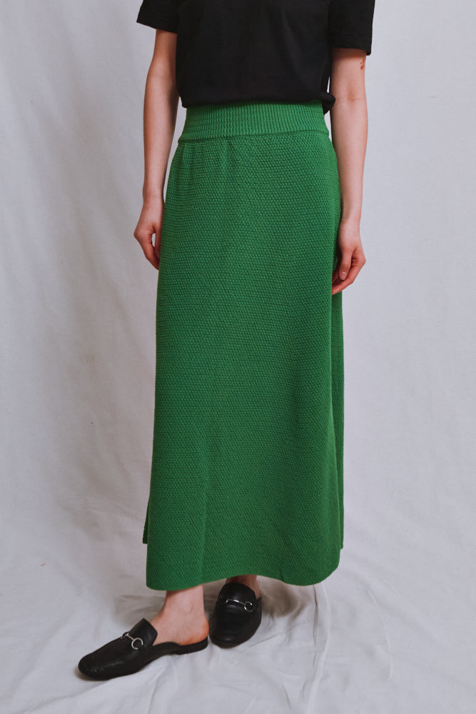 Item #549 - GILDA Long Skirt by HomeRunBallerina x L'Envers - Parrot Green