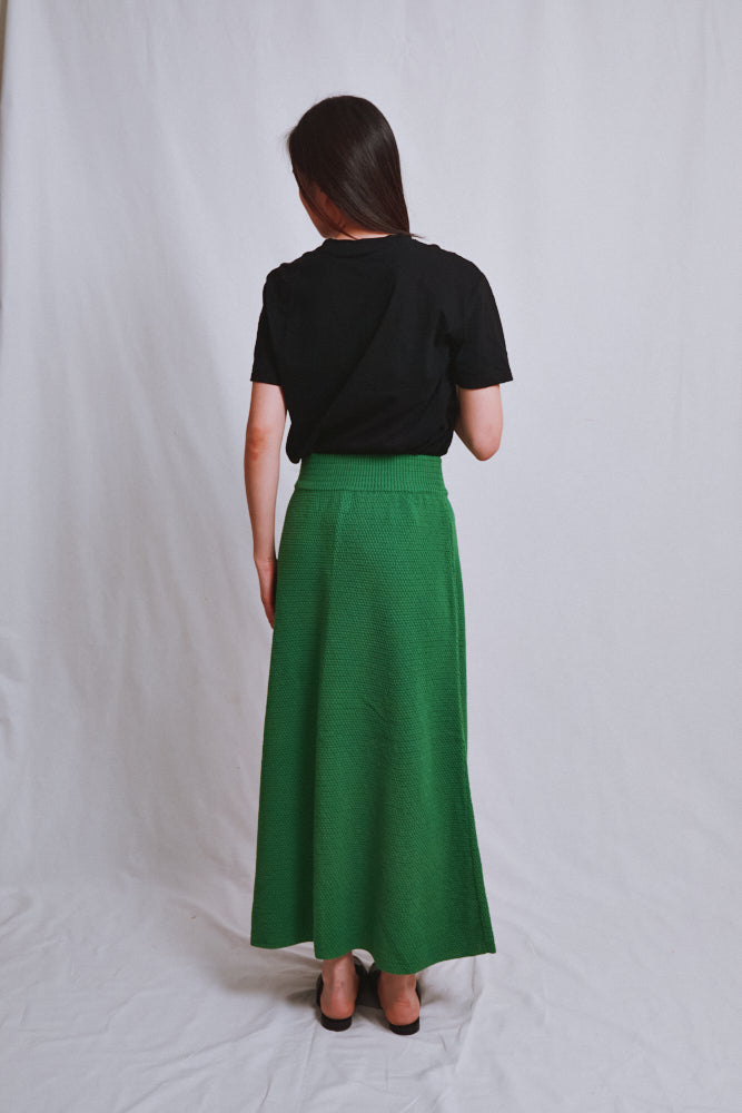 Item #549 - GILDA Long Skirt by HomeRunBallerina x L'Envers - Parrot Green