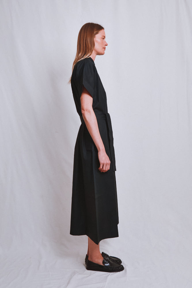 Référence n° 740 - Robe en coton ALEXINE - Noir