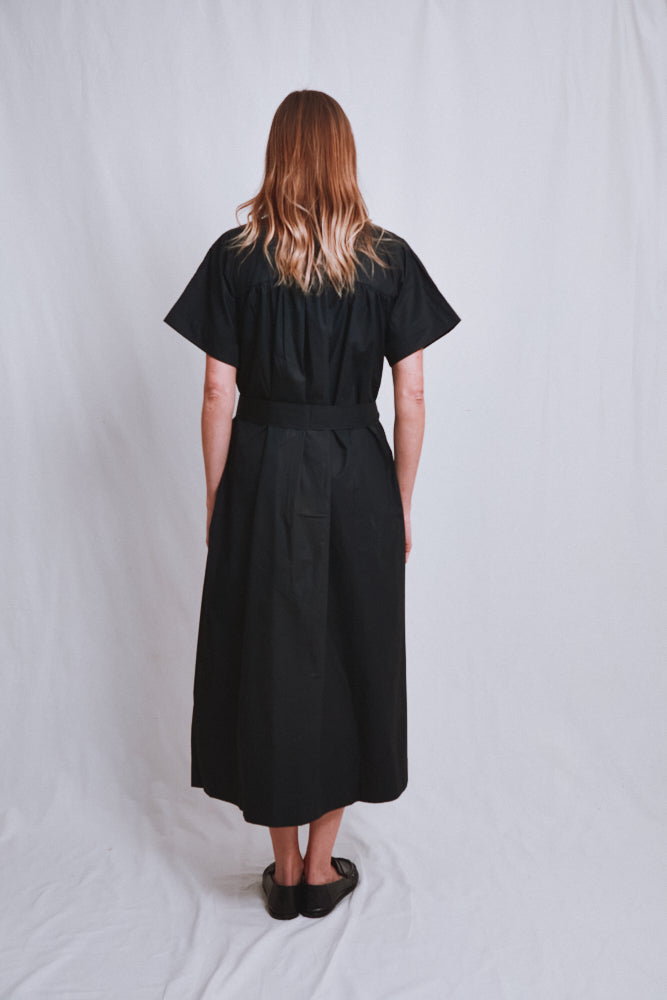 Item #743 - ALEXINE Cotton Dress - Black