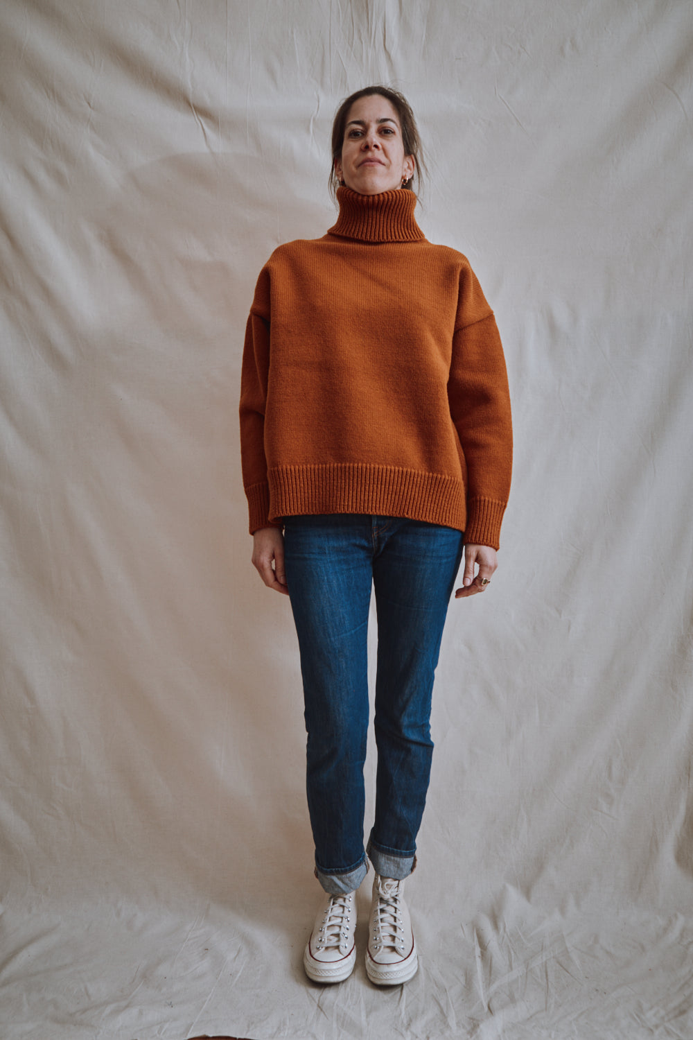 Item #465 - THÉRÈSE Sweater in Merino Wool - Amber