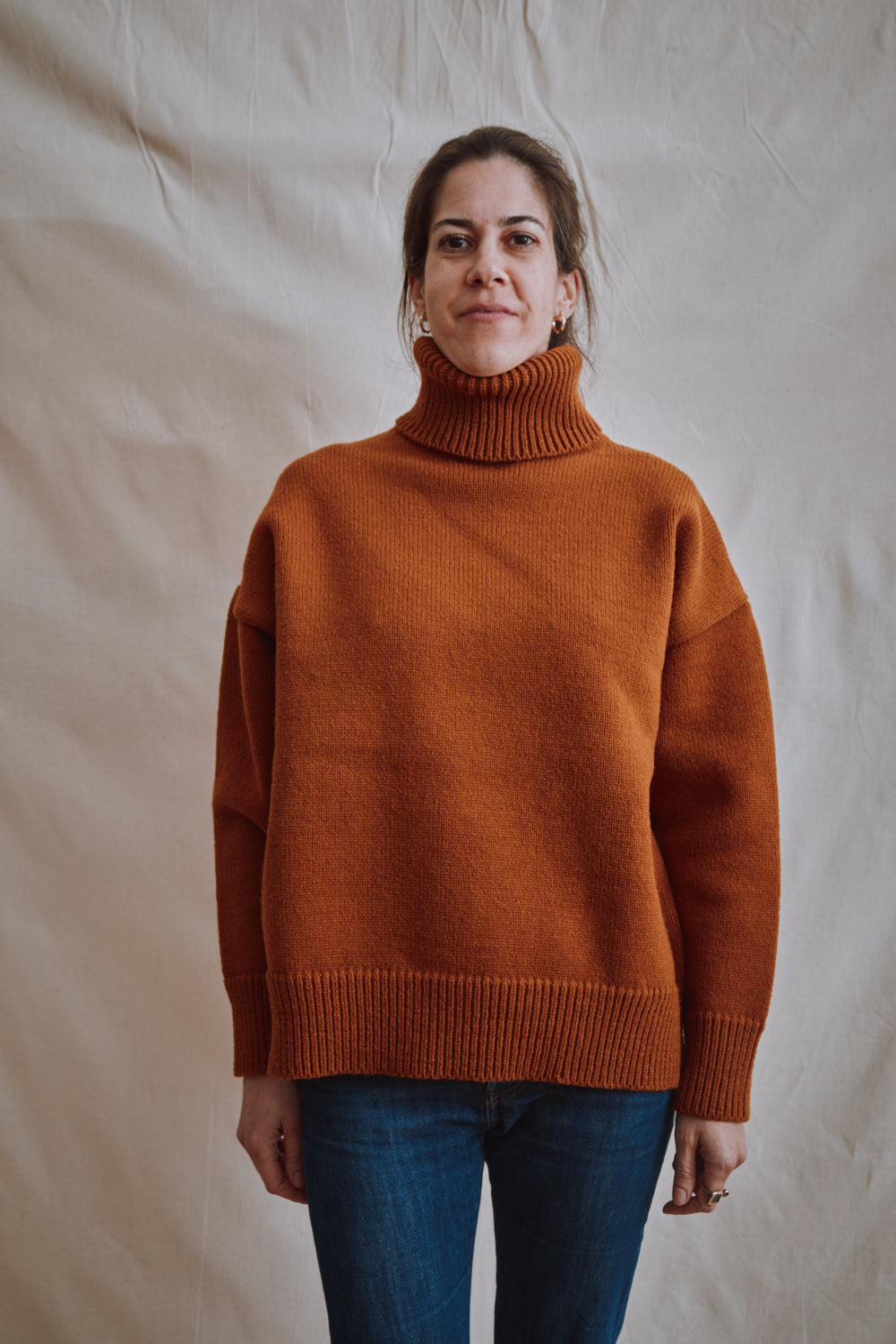 Item #465 - THÉRÈSE Sweater in Merino Wool - Amber