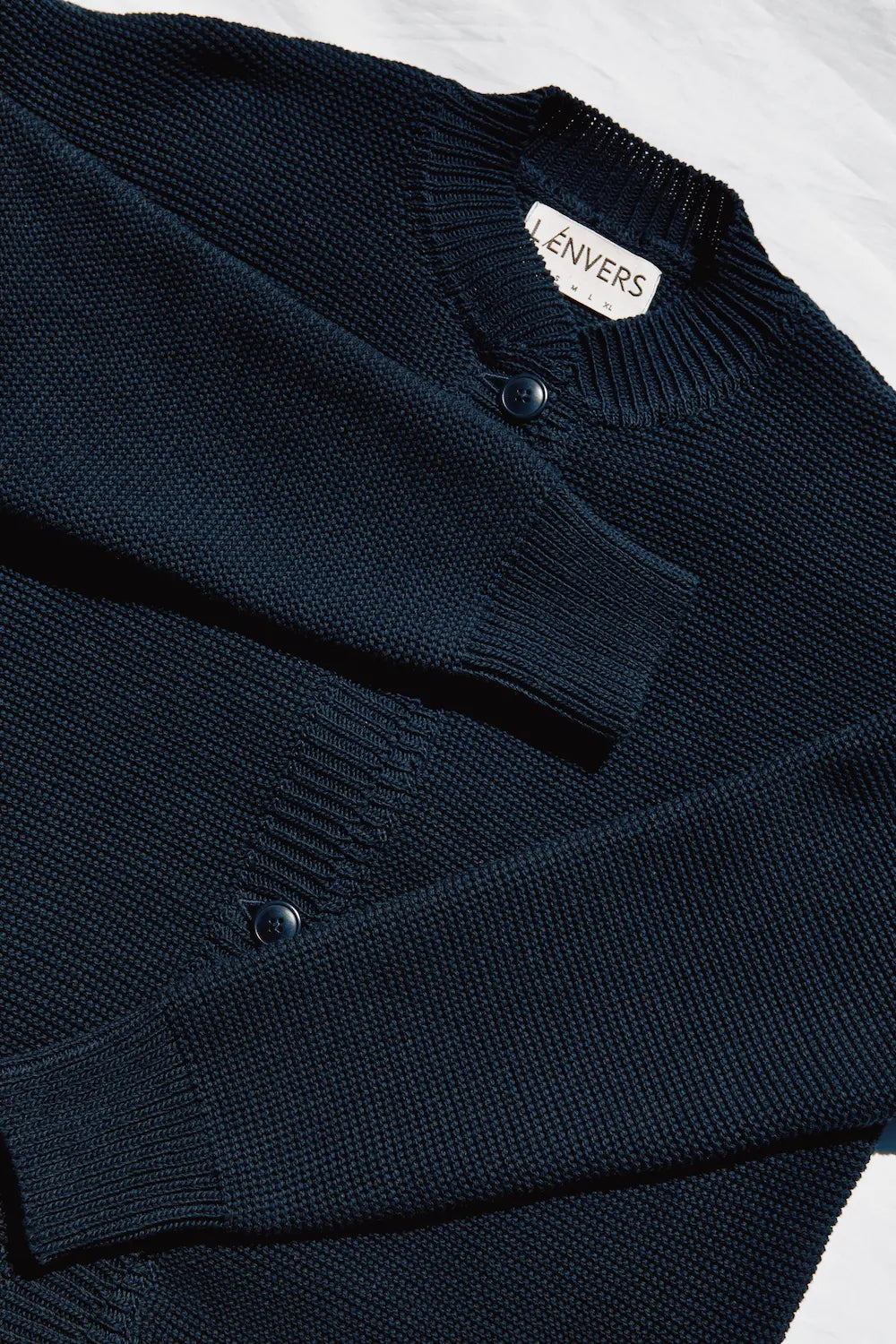 ESTELLE Teddy Jacket in Organic Cotton - Navy