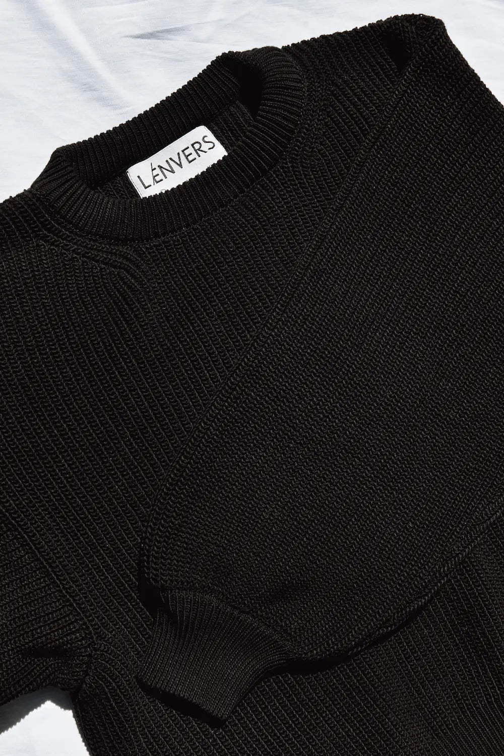 CLEMENTINE Batwing Sweater in Organic Cotton - Black