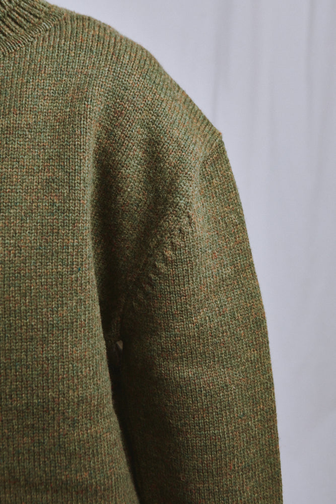 Item #573 - JACQUES Men Turtleneck Sweater in Merino Wool - Olive Green