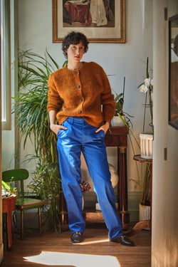  CHARLOTTE Sweater - 100% Cruelty Free Merino Wool in AMBER- Spanish Merino Wool sweater - L'Envers