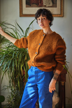  CHARLOTTE Sweater - 100% Cruelty Free Merino Wool in AMBER- Spanish Merino Wool sweater - L'Envers