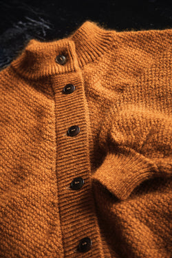 GEORGE Wool Jacket - 100% Cruelty Free Merino Wool in amber- Spanish Merino Wool jacket - L'Envers