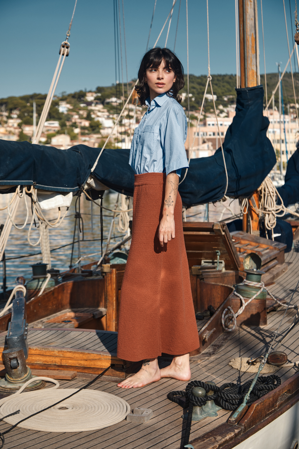 GILDA in Organic cotton - Earth Red