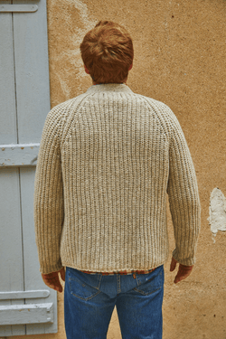 ALBIN V-Neck Cardigan for Men in Merino Wool