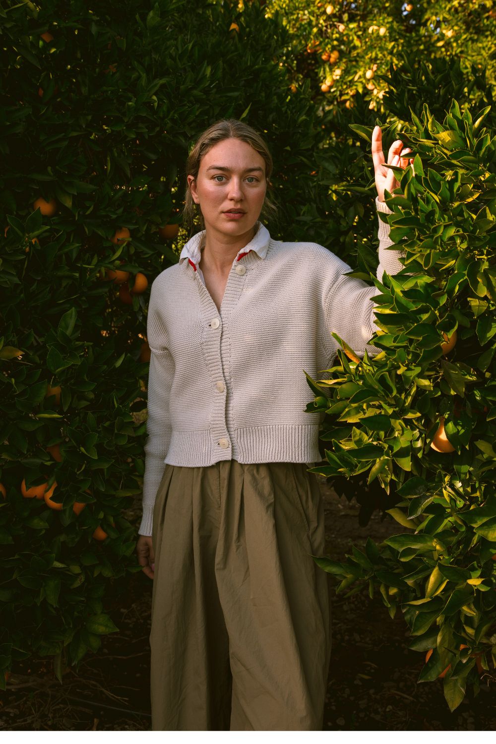 HILMA Teddy Jacket BLOCK SHOP TEXTILES x L'ENVERS - Off-White